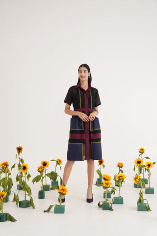 Fiona Colour Blocked Dress