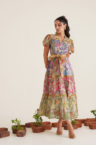Florence Printed Midi Dress