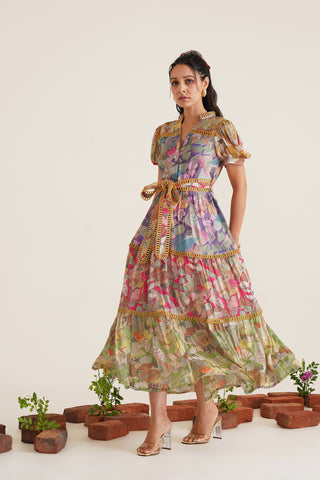 Florence Printed Midi Dress
