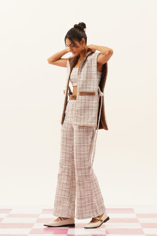 Zanna Tweed and Fur 3 Piece Set