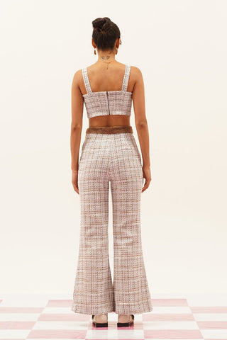 Seren Tweed Bell-bottom Pants