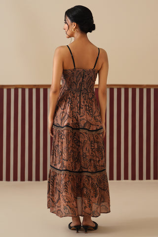 Marais Brown Maxi Dress
