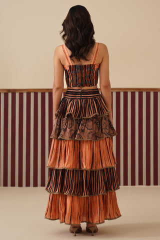 Carmine Tiered Maxi Skirt