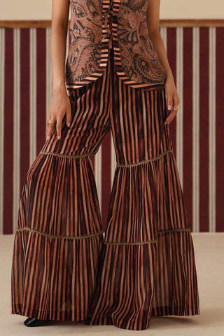Leora Tiered Flared Pants