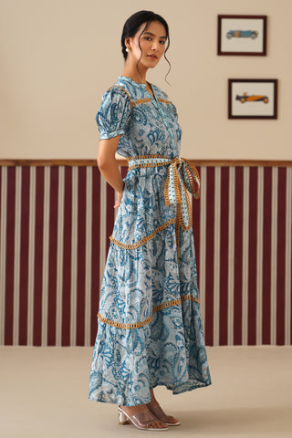 Elowyn Paisley Midi Dress