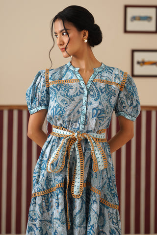 Elowyn Paisley Midi Dress