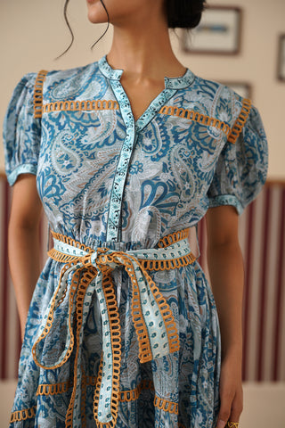 Elowyn Paisley Midi Dress