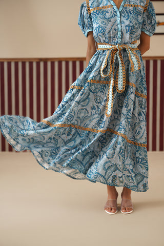 Elowyn Paisley Midi Dress