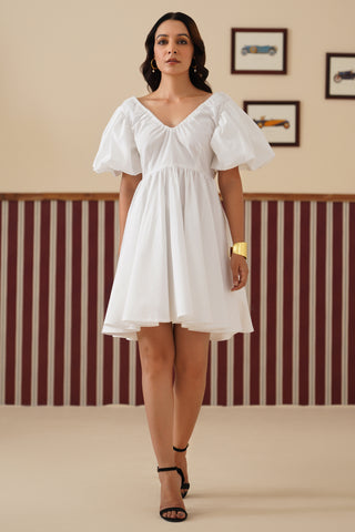 Odessa White Bow Dress
