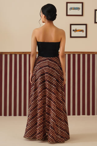 Noor Black Dual Hem Dress