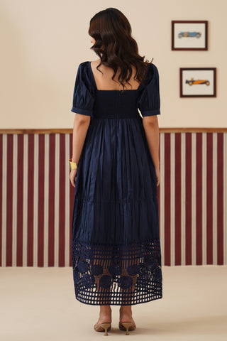 Maella Navy Blue Maternity Dress