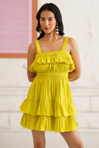 Yara Ruffle Mini Dress
