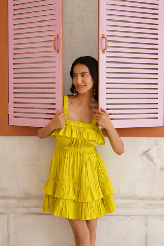 Yara Ruffle Mini Dress