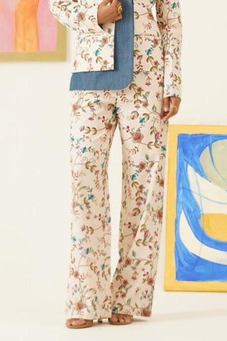 Mirlla Printed White Pants