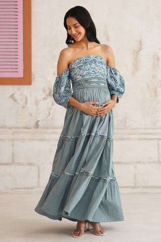 Soraya Maternity Off- Shoulder Dress