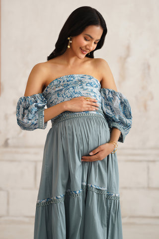 Soraya Maternity Off- Shoulder Dress