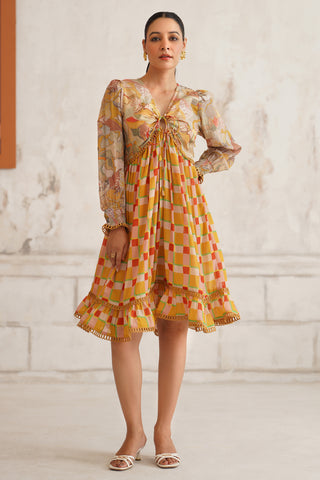 Saffira Ochre Dress