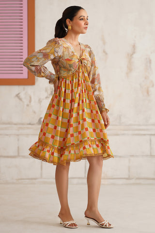 Saffira Ochre Dress