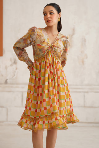 Saffira Ochre Dress