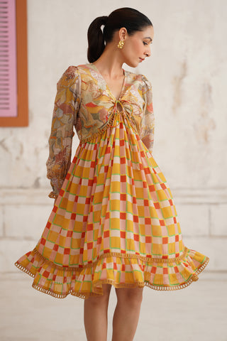 Saffira Ochre Dress
