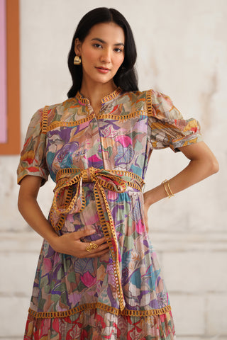 Florence Maternity Midi Dress
