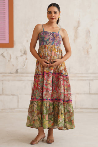 Sonnet Shirred Maternity Dress