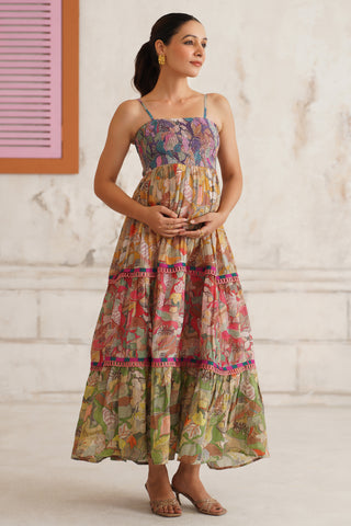 Sonnet Shirred Maternity Dress