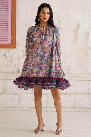 Aylen Frilled Hem Dress