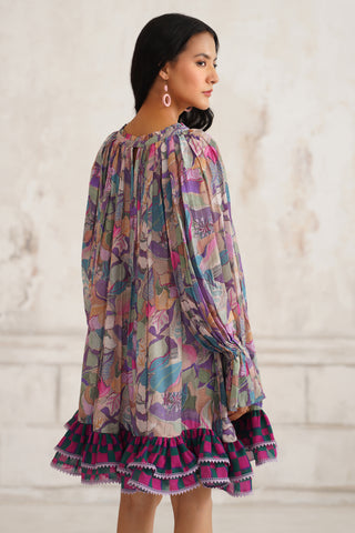 Aylen Frilled Hem Dress