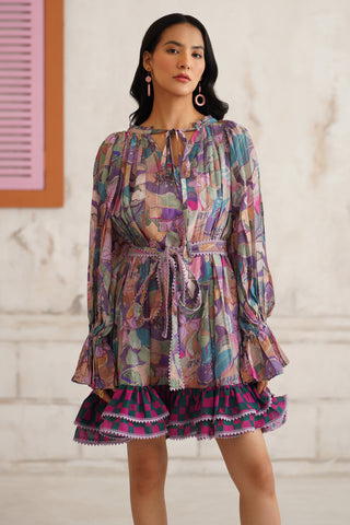 Aylen Frilled Hem Dress