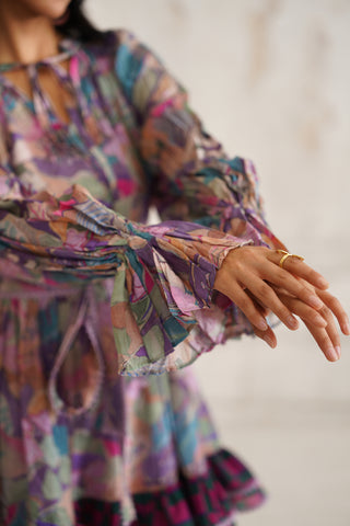 Aylen Frilled Hem Dress