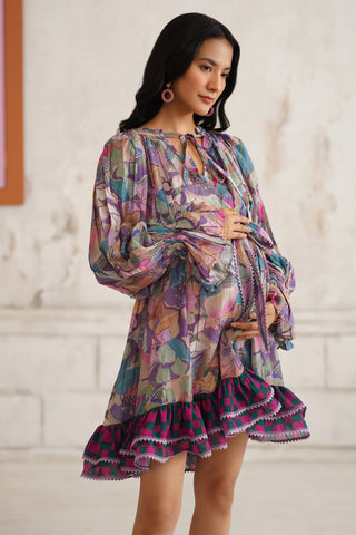 Aylen Printed Maternity Dress