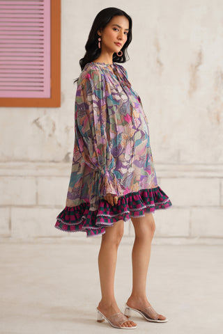 Aylen Printed Maternity Dress