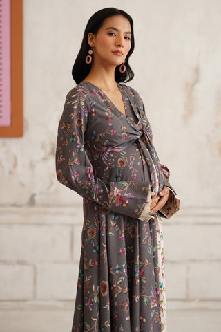 Islene Asymmetric Maternity Dress