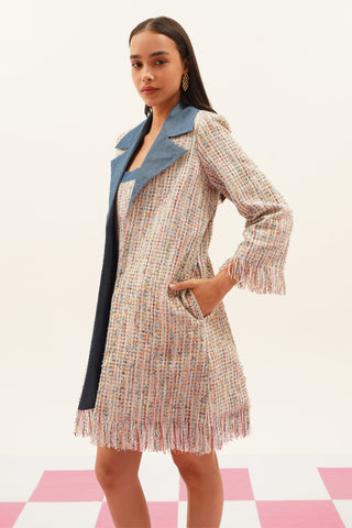 Nevara Tweed Overcoat