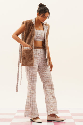 Zanna Tweed and Fur 3 Piece Set