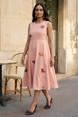 Gardenia Embroidered Midi Dress