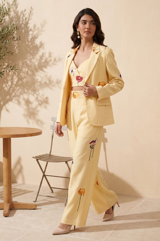 Acacia Emroidered 3- Piece Blazer Set