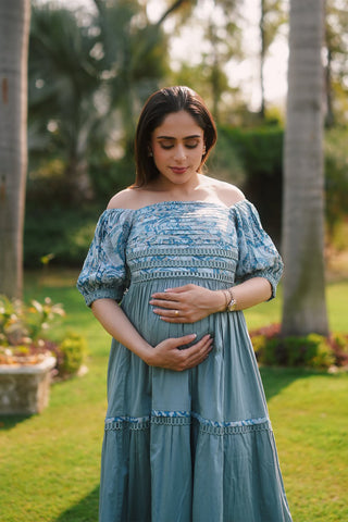 Soraya Maternity Off- Shoulder Dress