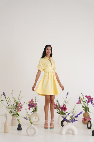 Valerie Lemon Cotton Dress