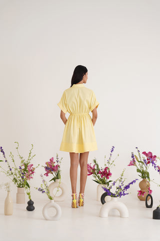 Valerie Lemon Cotton Dress