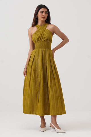 Crossover Midi Dress