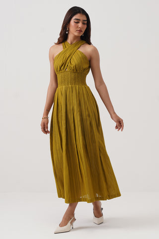 Crossover Midi Dress
