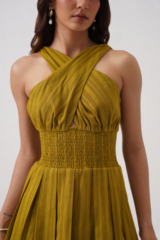 Crossover Midi Dress