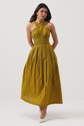 Crossover Midi Dress