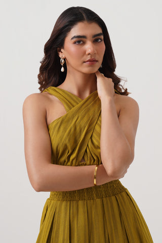 Crossover Midi Dress