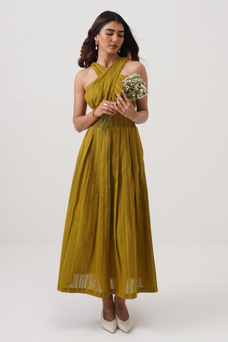 Crossover Midi Dress