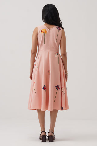 Gardenia Embroidered Midi Dress