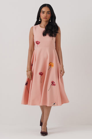 Gardenia Embroidered Midi Dress