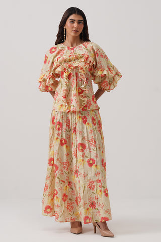 Poppy Bloom Maxi Skirt